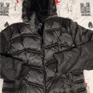 Nautica Black puffer coat